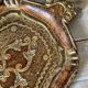 Small ochre and gold Florentine tray