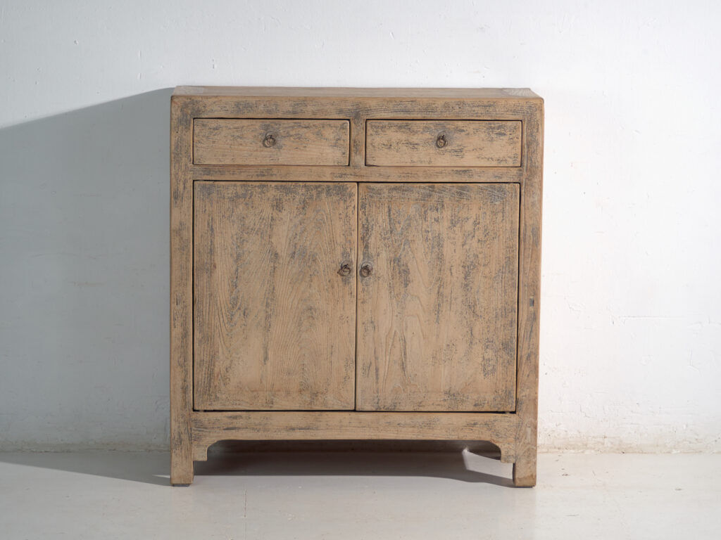 Antique pine sideboard with two drawers and two doors – China, circa 1930