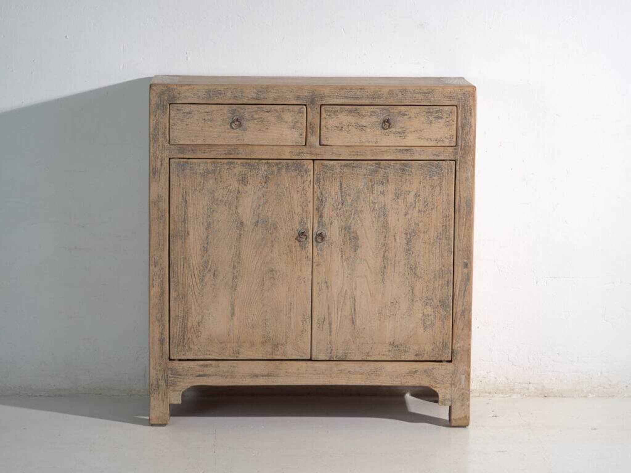 Antique pine sideboard with two drawers and two doors – China, circa 1930