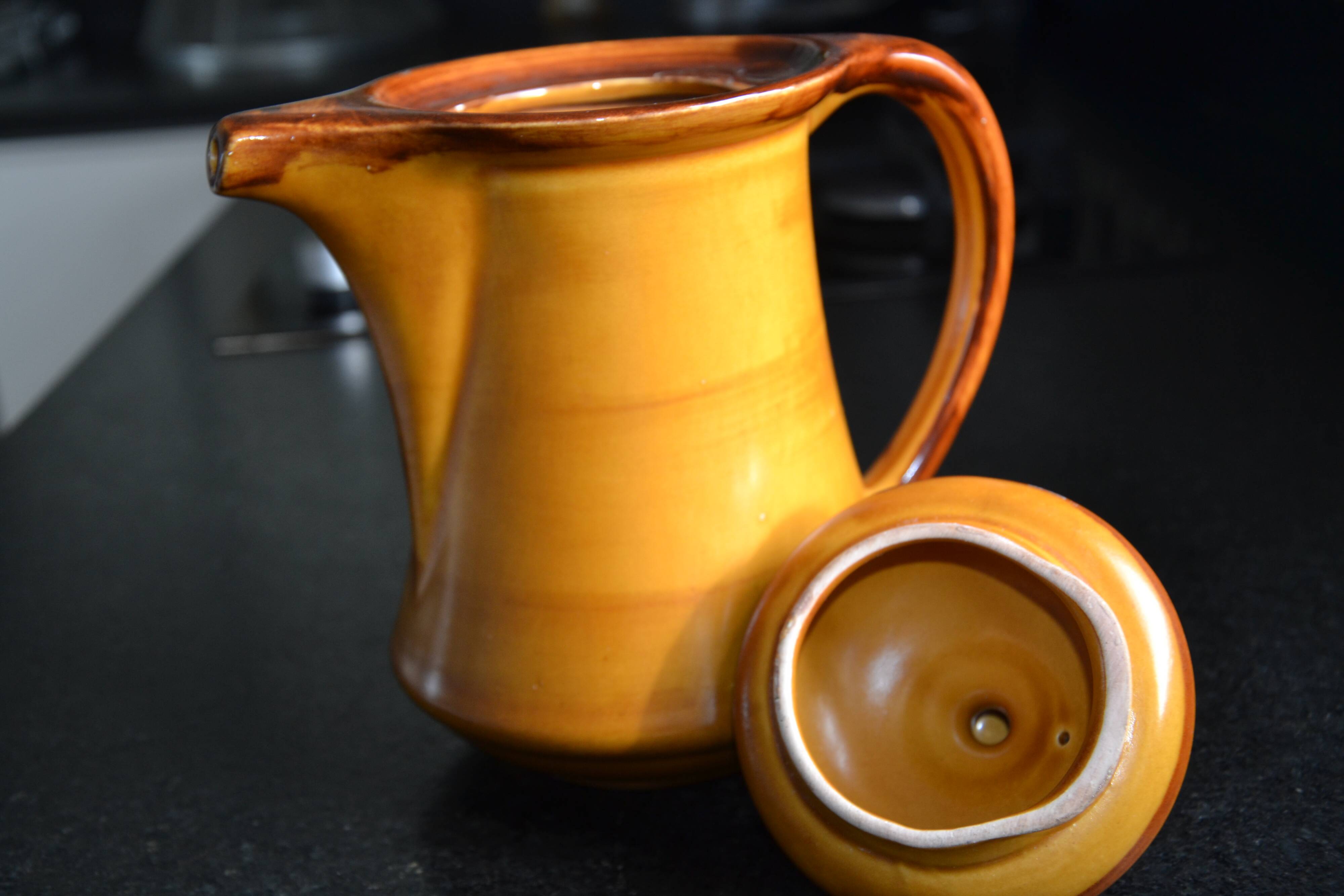 Brown St Clément coffee maker from the 50s/60s