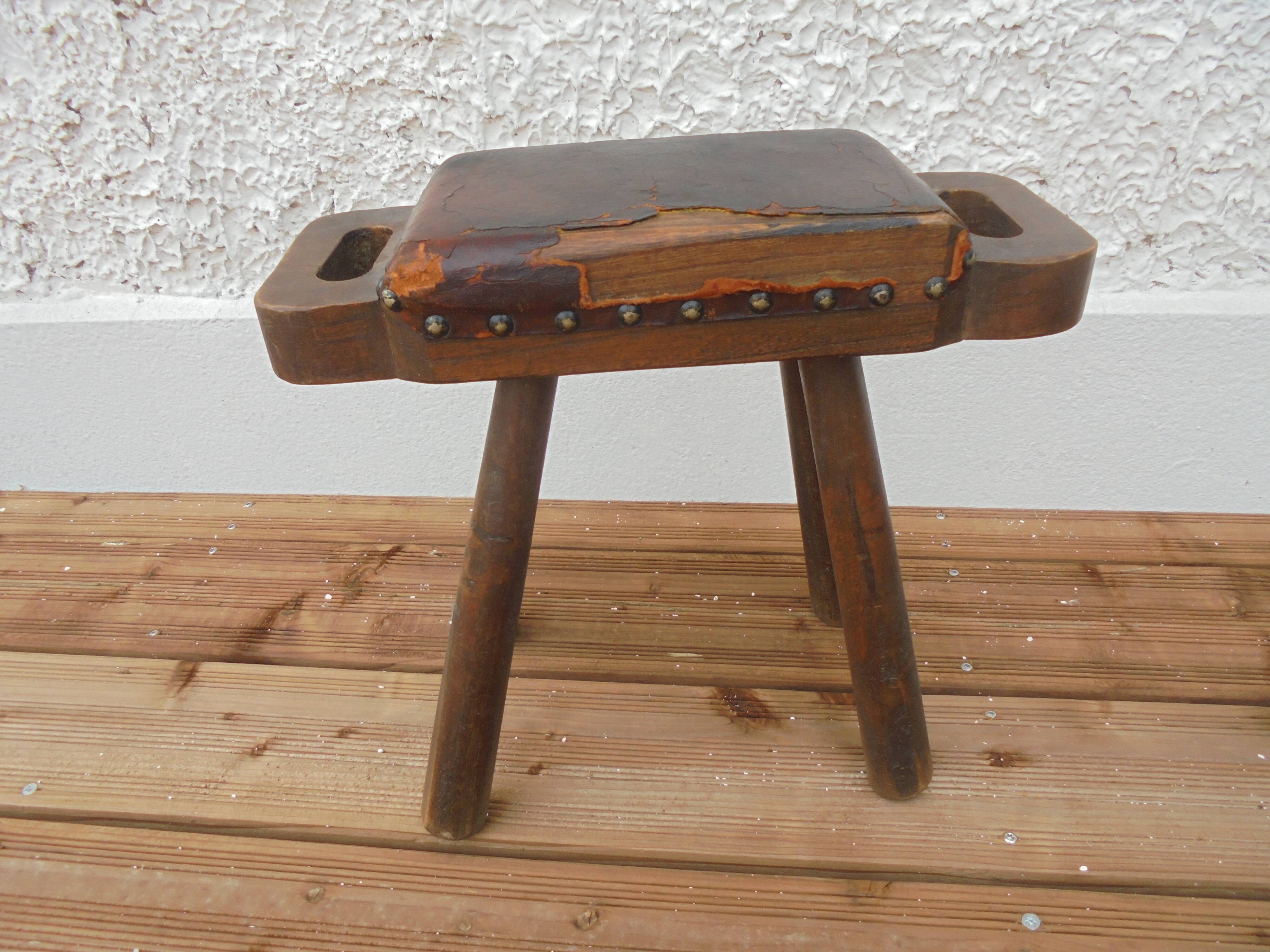 Old wooden stool
