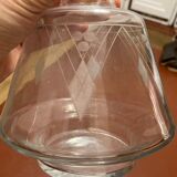 Carafe en verre gravée de style Art Deco