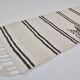 Tapis Kilim ancien en chanvre blanc vintage sku3885