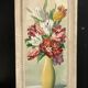 Tableau ancien bouquet de tulipes