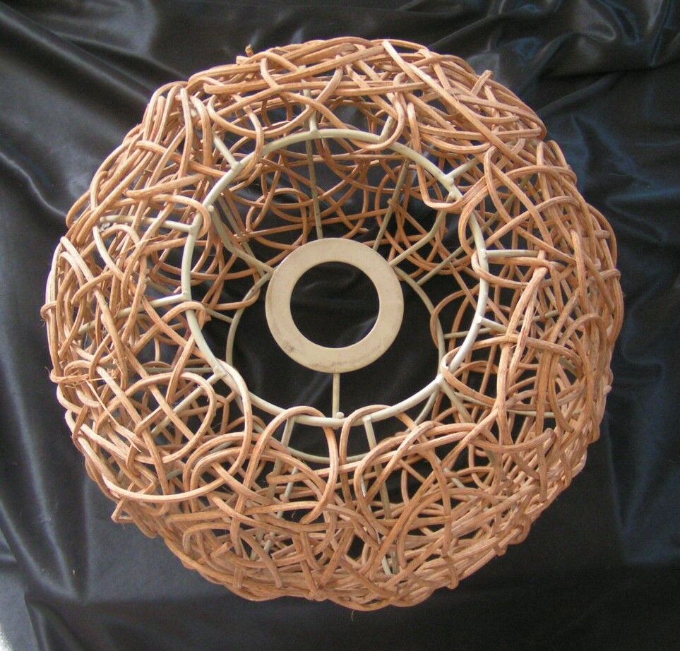 Rattan lampshade