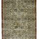 Tapis Oushak Ancien – Ton Ivoire & Motifs Floraux, 198 x 274 cm