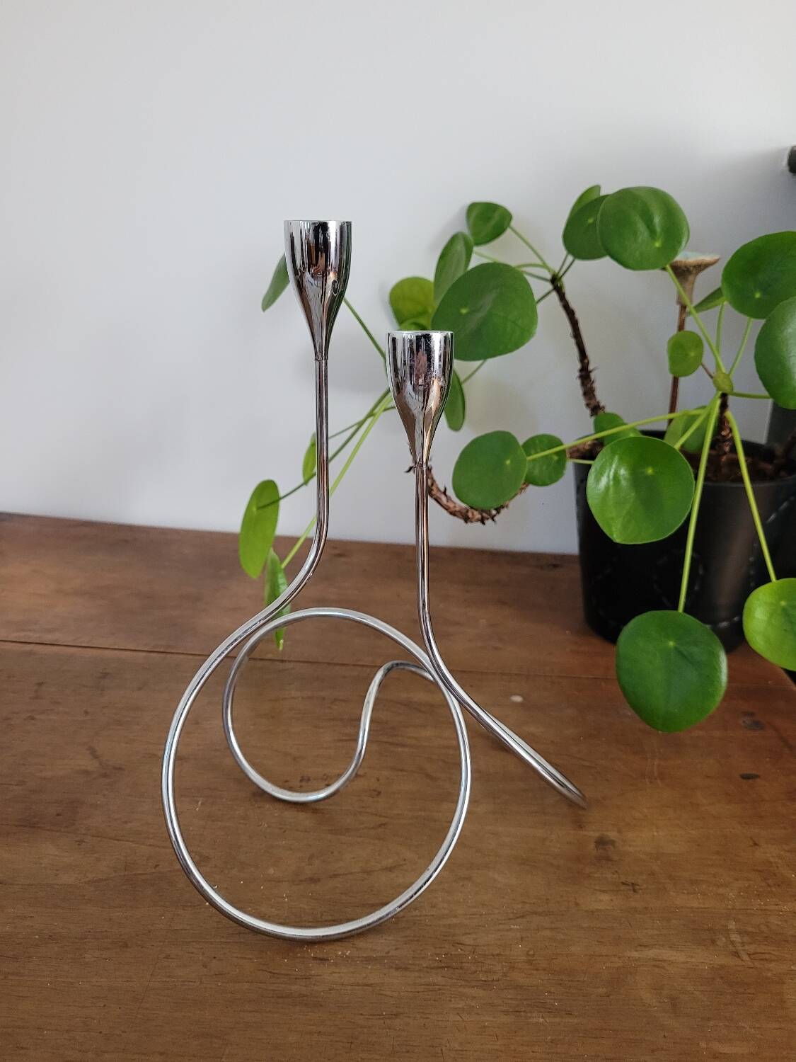 Black Blum 2-light candle holder