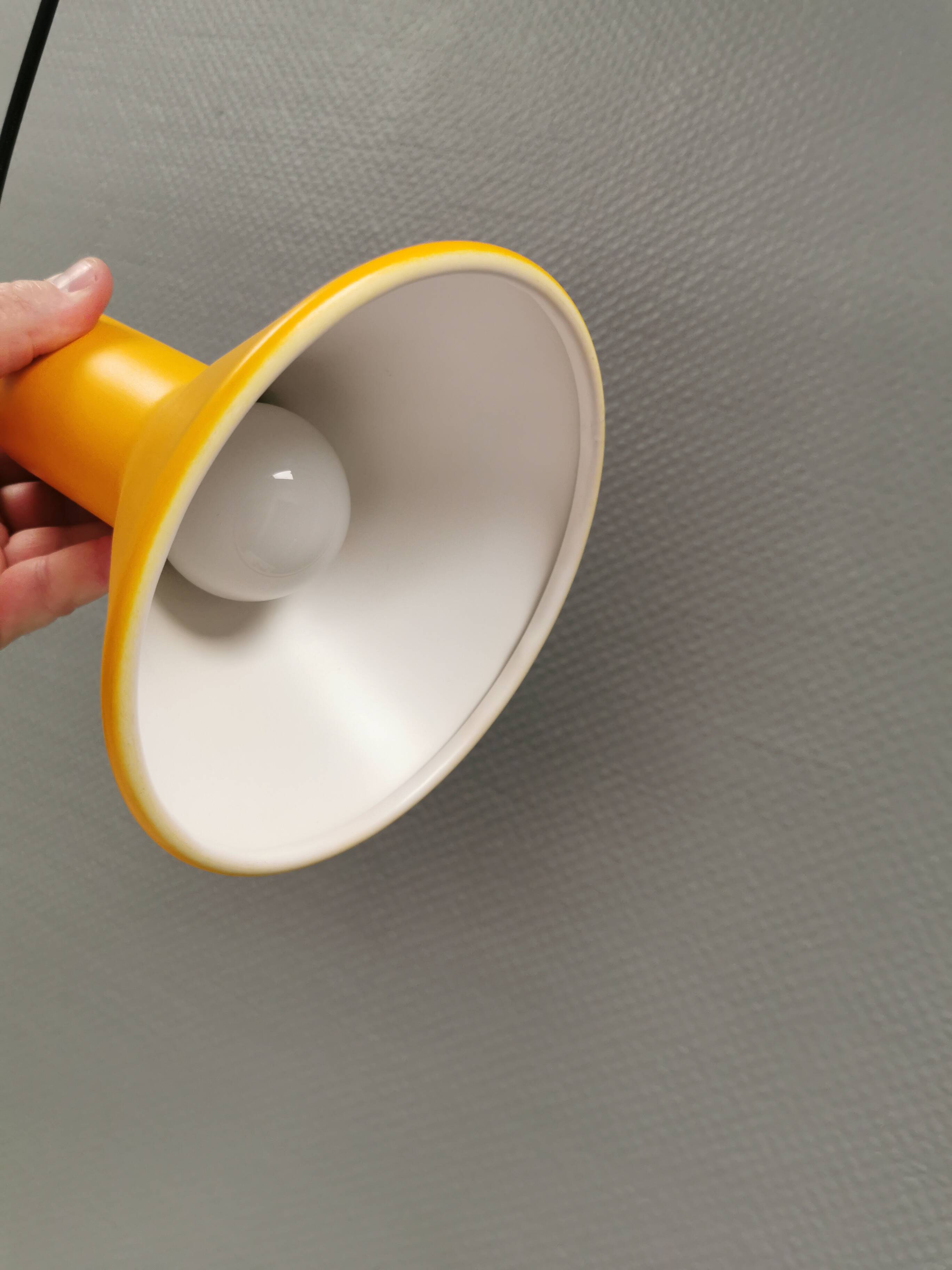 Hanging lamp in the "confetti" style. Denmark 1980s.