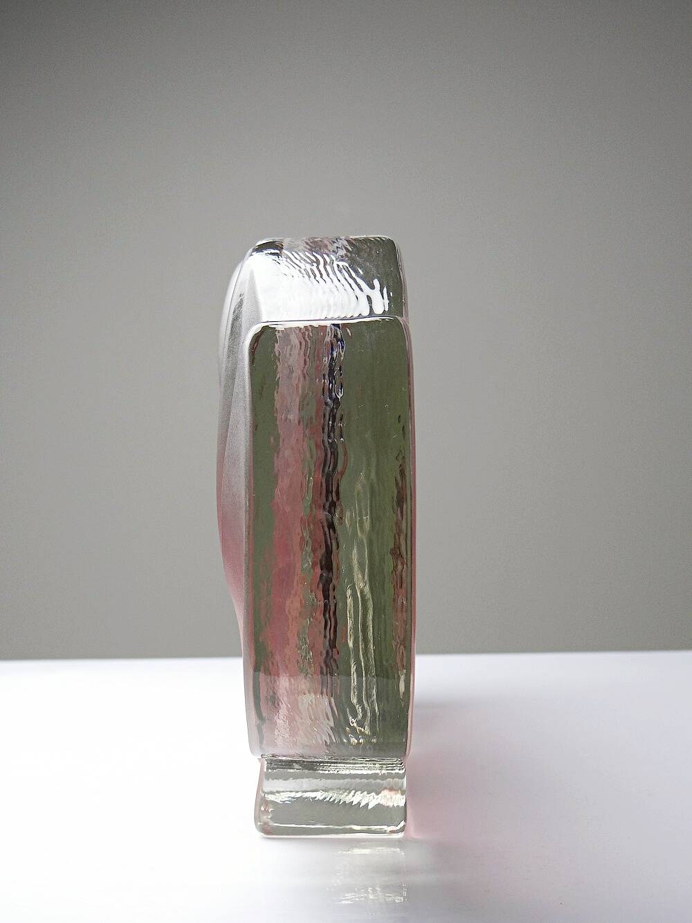 Vase soliflore lotus Walther Glas vintage Allemagne années 70