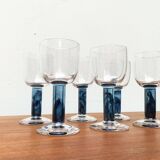 German wine glasses by Regina Kaufmann for Glashagen Hütte, set of 6.