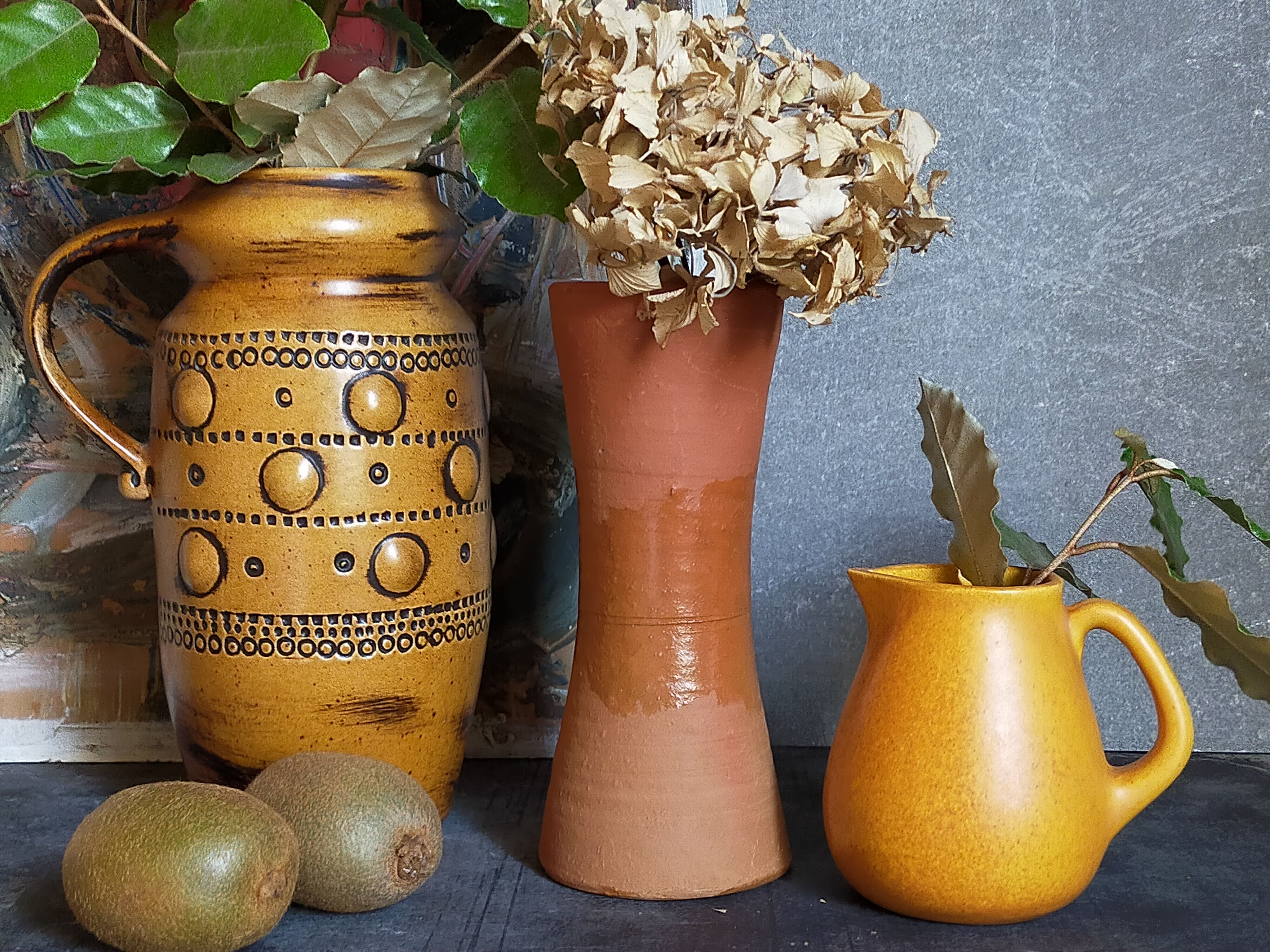 Vintage French ceramic vase 50s