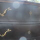 Commode baroque galbée noire style Louis XV