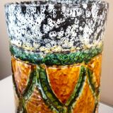 Roller vase, glazed ceramic, Italy, design from the 60s/70s