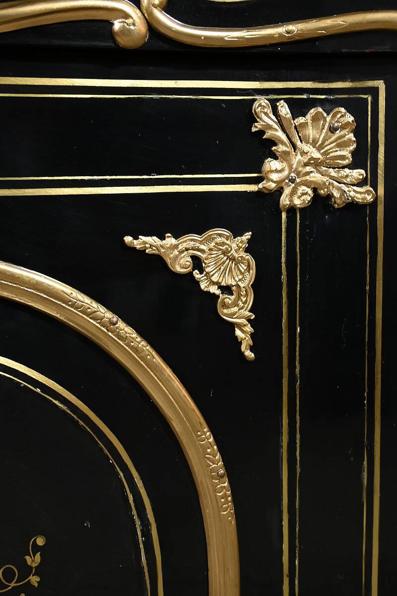 Support Furniture in Blackened Pear Wood, Napoleon III Period – Mid 19th Century