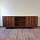 Large rosewood sideboard, 2 doors and central niche.