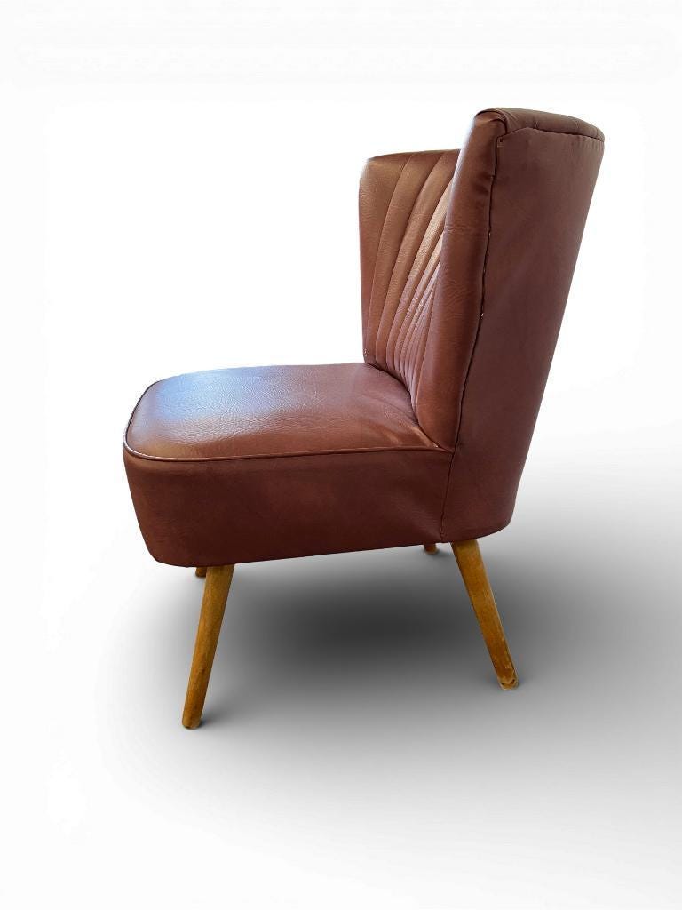 Vintage pink cocktail chair / single chair / retro chair