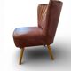 Vintage pink cocktail chair / single chair / retro chair