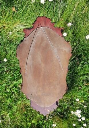 Golden mirror - 70x40cm