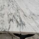 Marble and cast iron restaurant bistro table