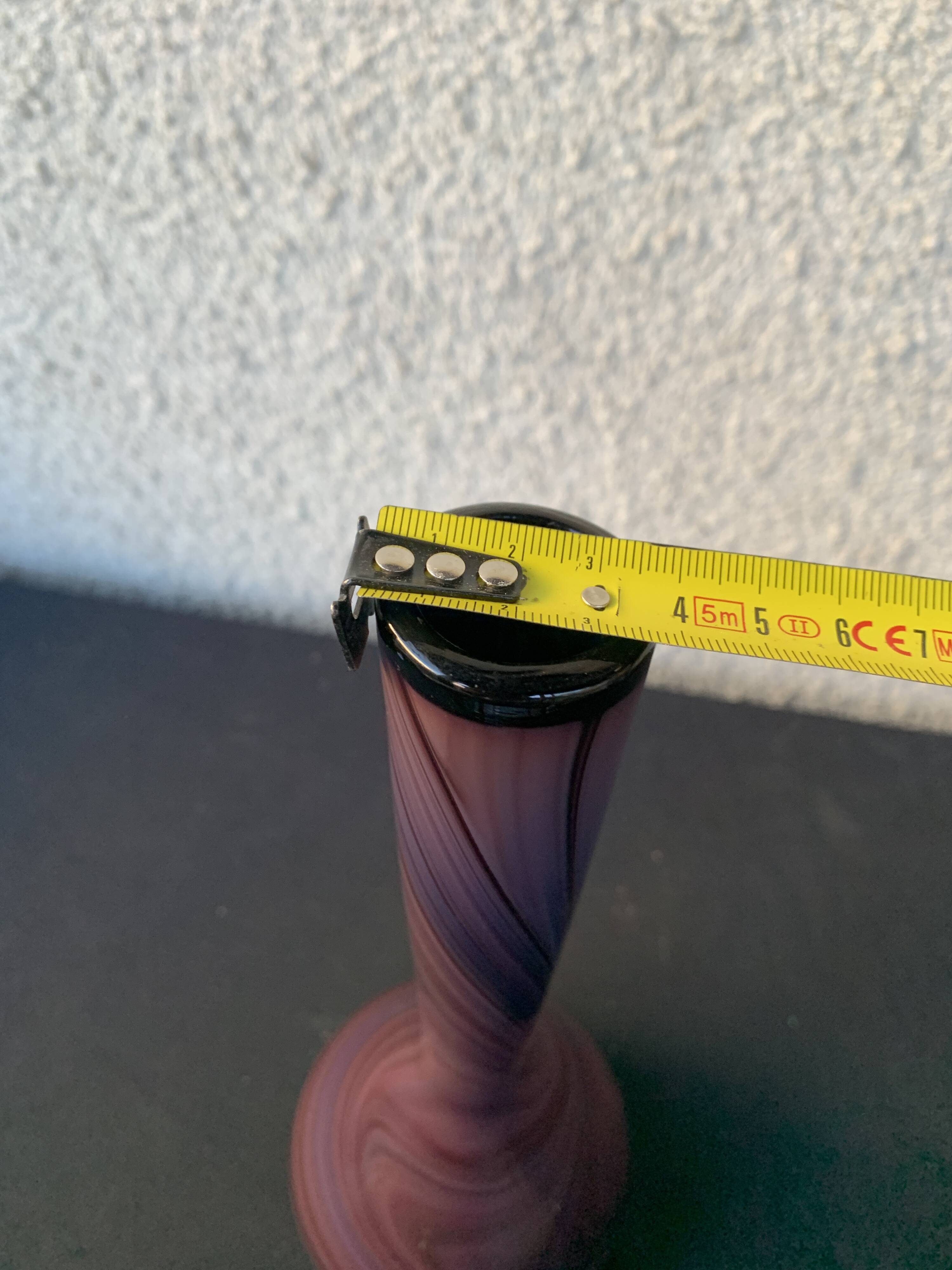 Modernist Purple Glass Vase 60s