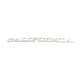 Ten letters sign in zinc material
