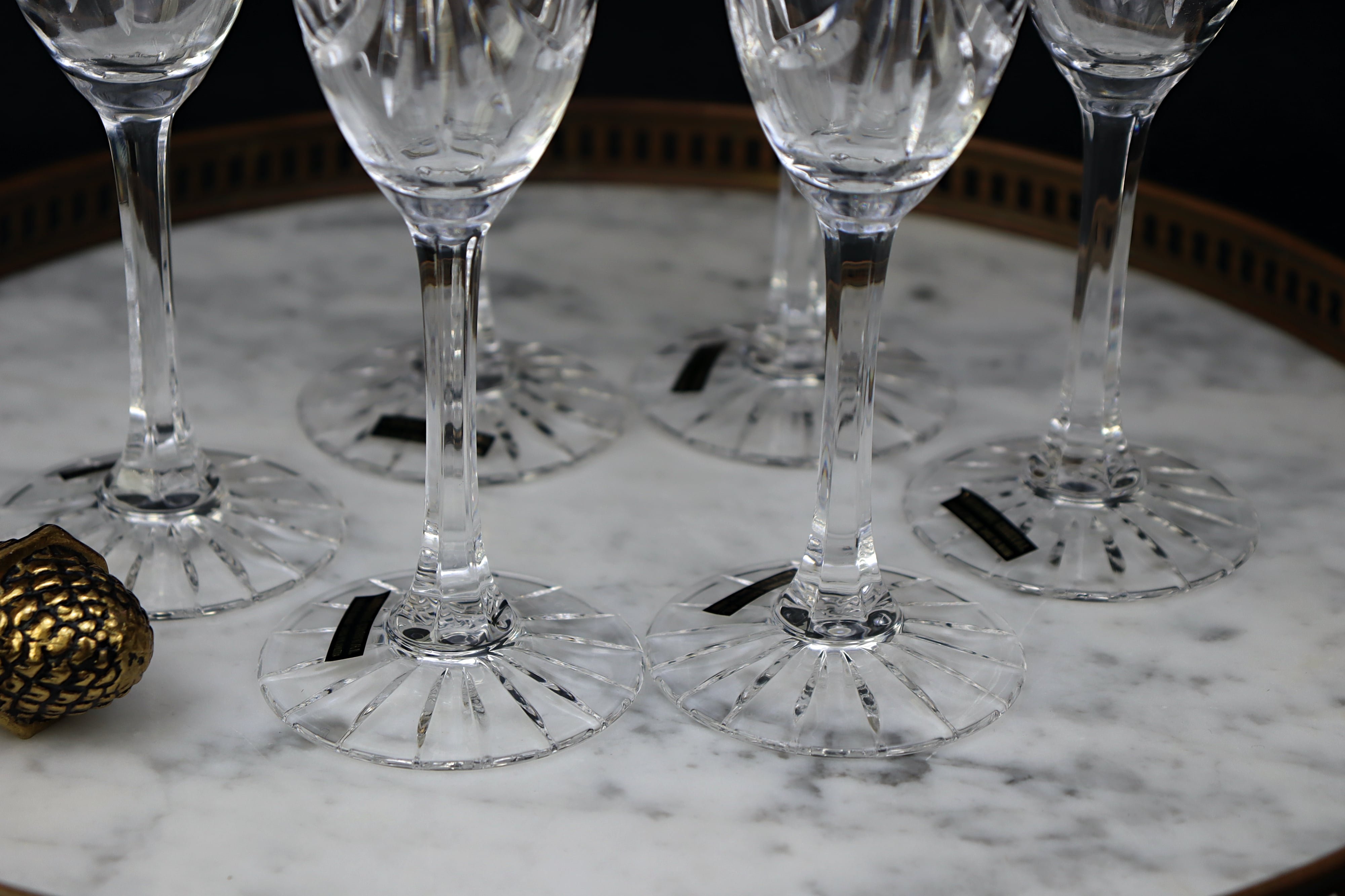 6 champagne flutes Cristal de Lorraine