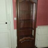 Classic style showcase in varnished wood