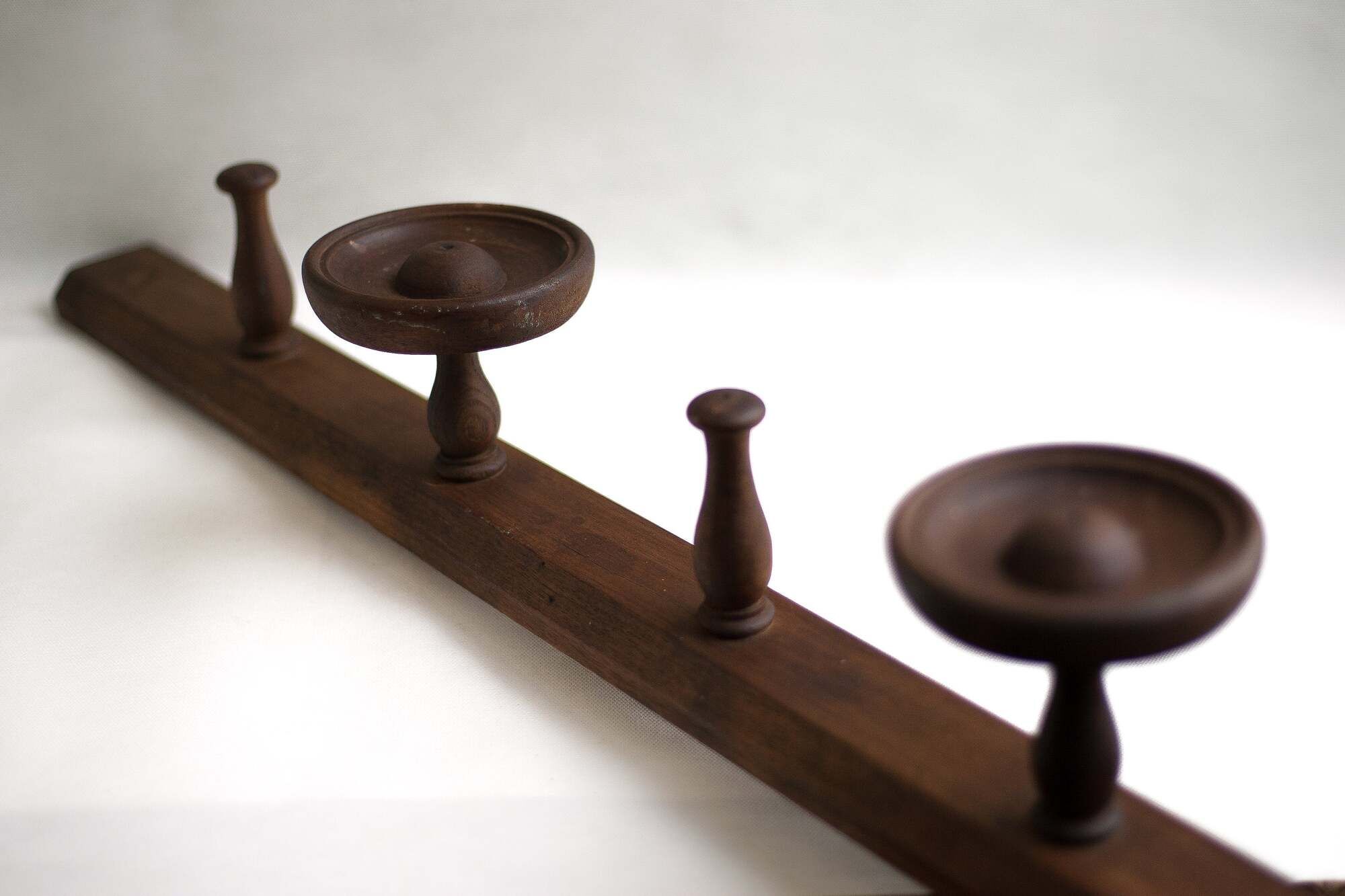 Wooden coat rack