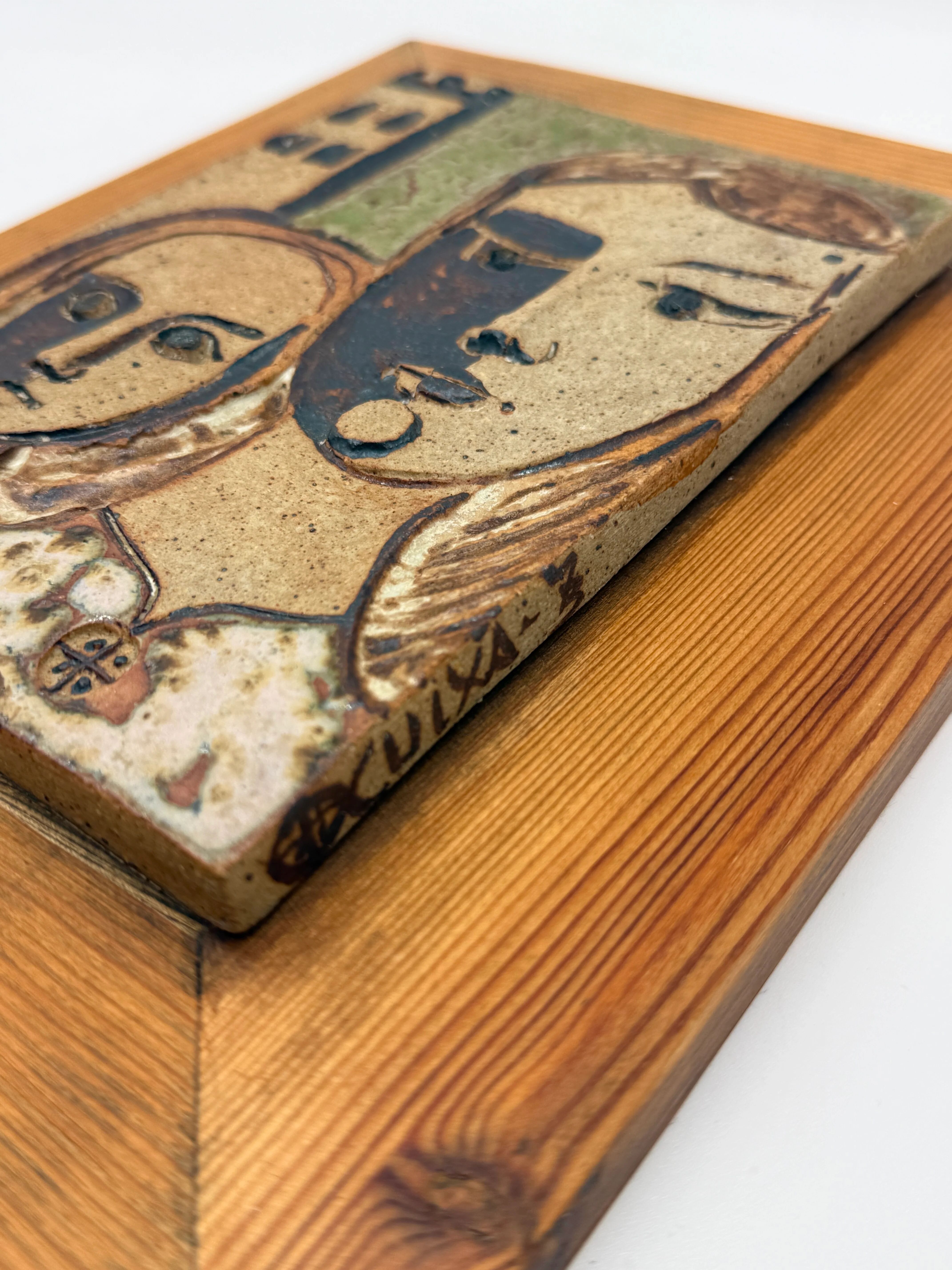 Wall ceramic by Father Paoli – Saint-Michel-de-Cuxa, 1973
