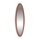 Oval wall mirror in teak, 1960s
