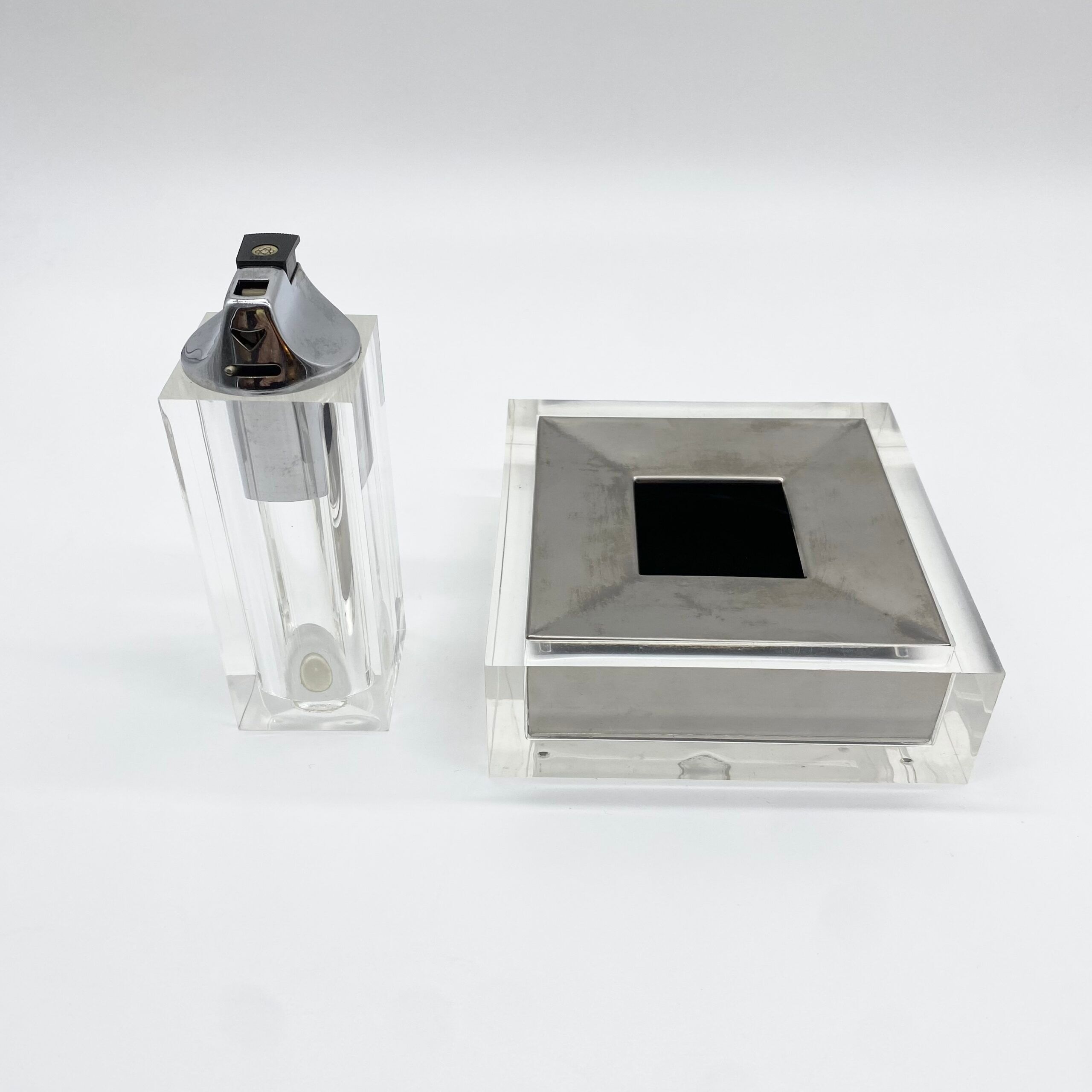 Smoking set "Fabio Manlio Ciocca" for Guzzini – Italy, 1970s