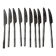 Lot de 10 couteaux vintage – effet bambou