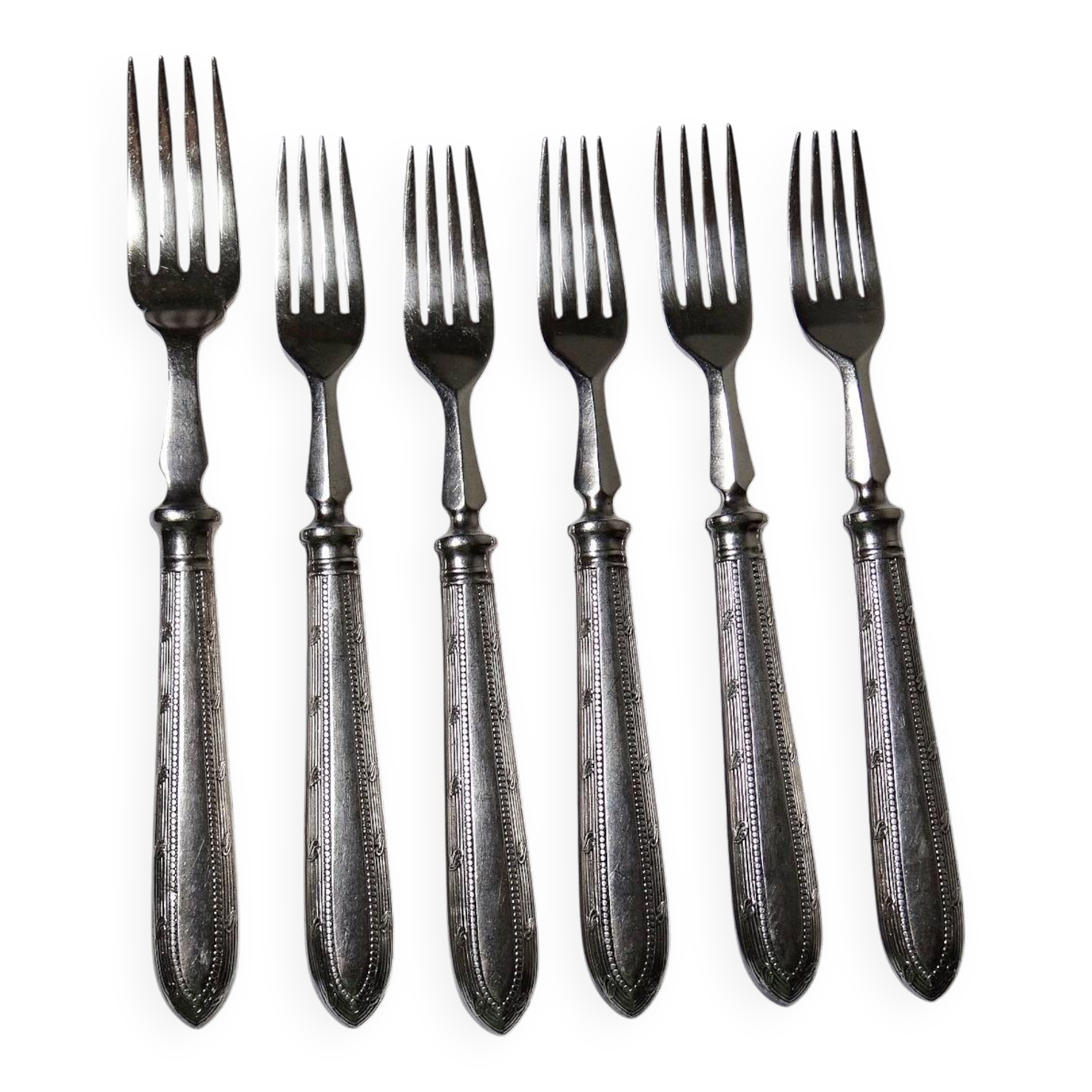 Antique Mappin & Webb silver plated dessert or dessert forks