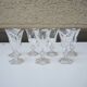 7 Metternich Style Crystal Digestif Glasses H 11 cm