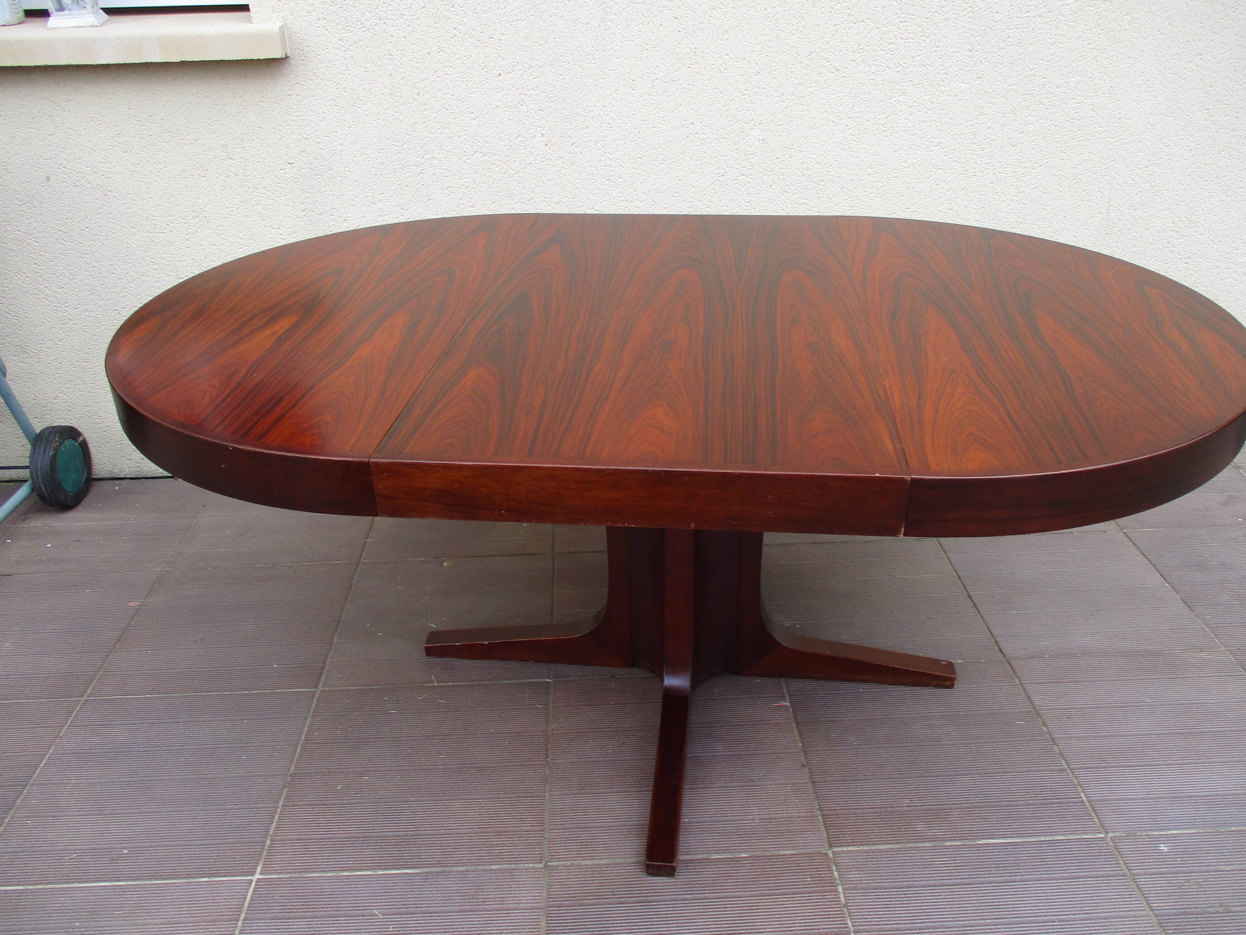 Scandinavian table Scandinavian rosewood vintage extendable