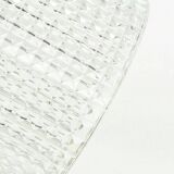 Mid-Century Scandinavian Crystal Glass & Brass Ceiling Light by Fagerlund