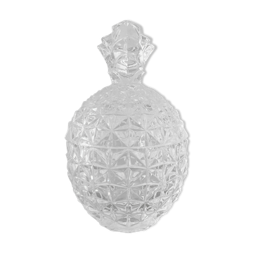 Vide-poche bonbonnière ananas vintage en cristal