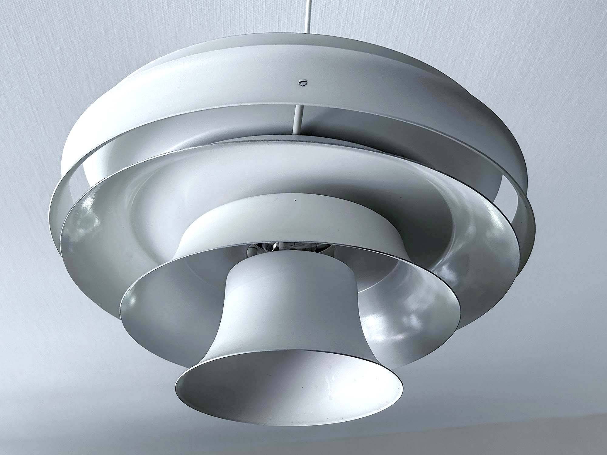 Large Scandinavian pendant light, 70s