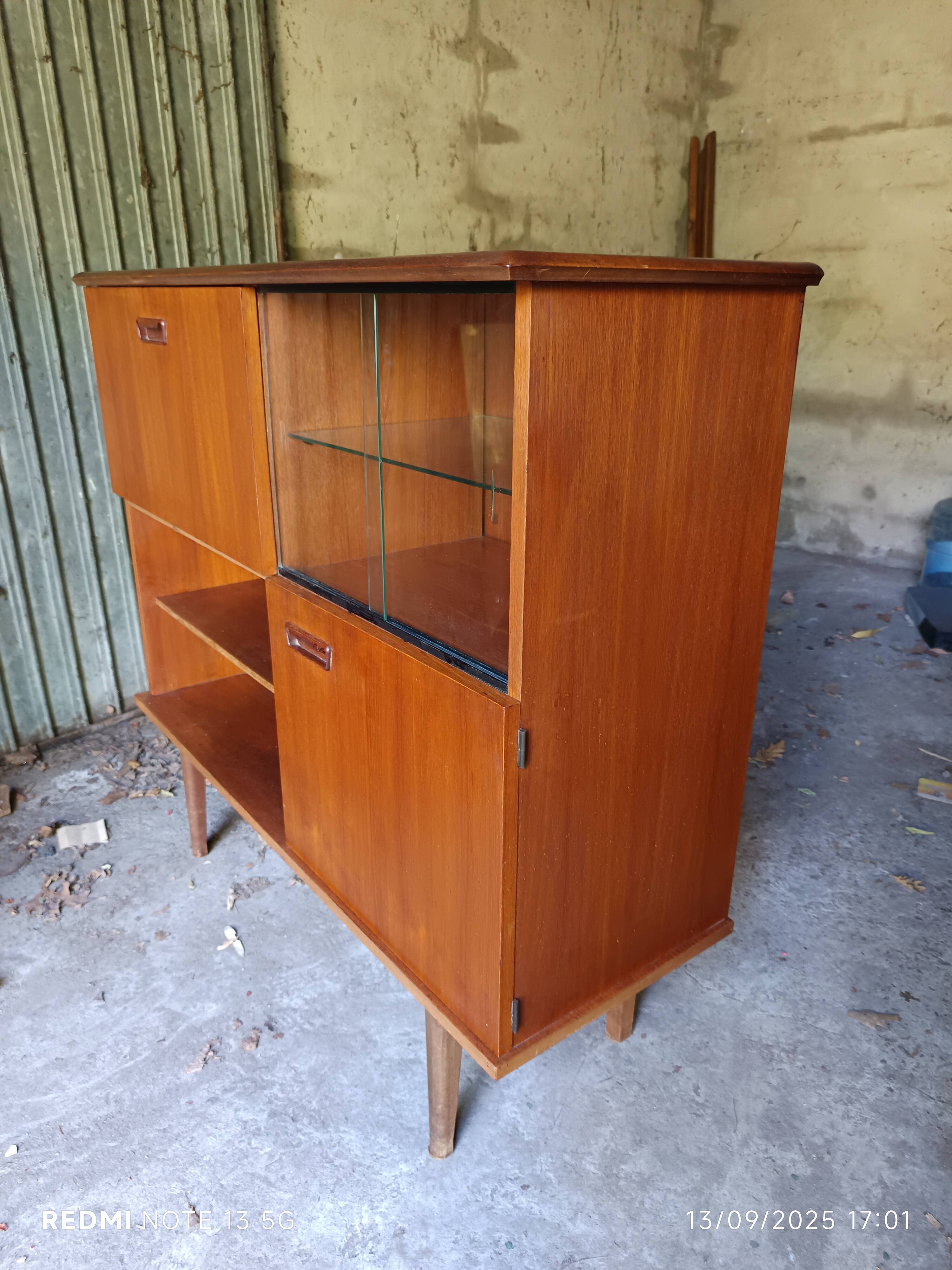 1960s Scandinavian display cabinet