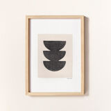 Duo of paintings on paper M636 M631 signed Eawy