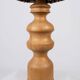 Large oak and wool lamp, French work from the 1960s.