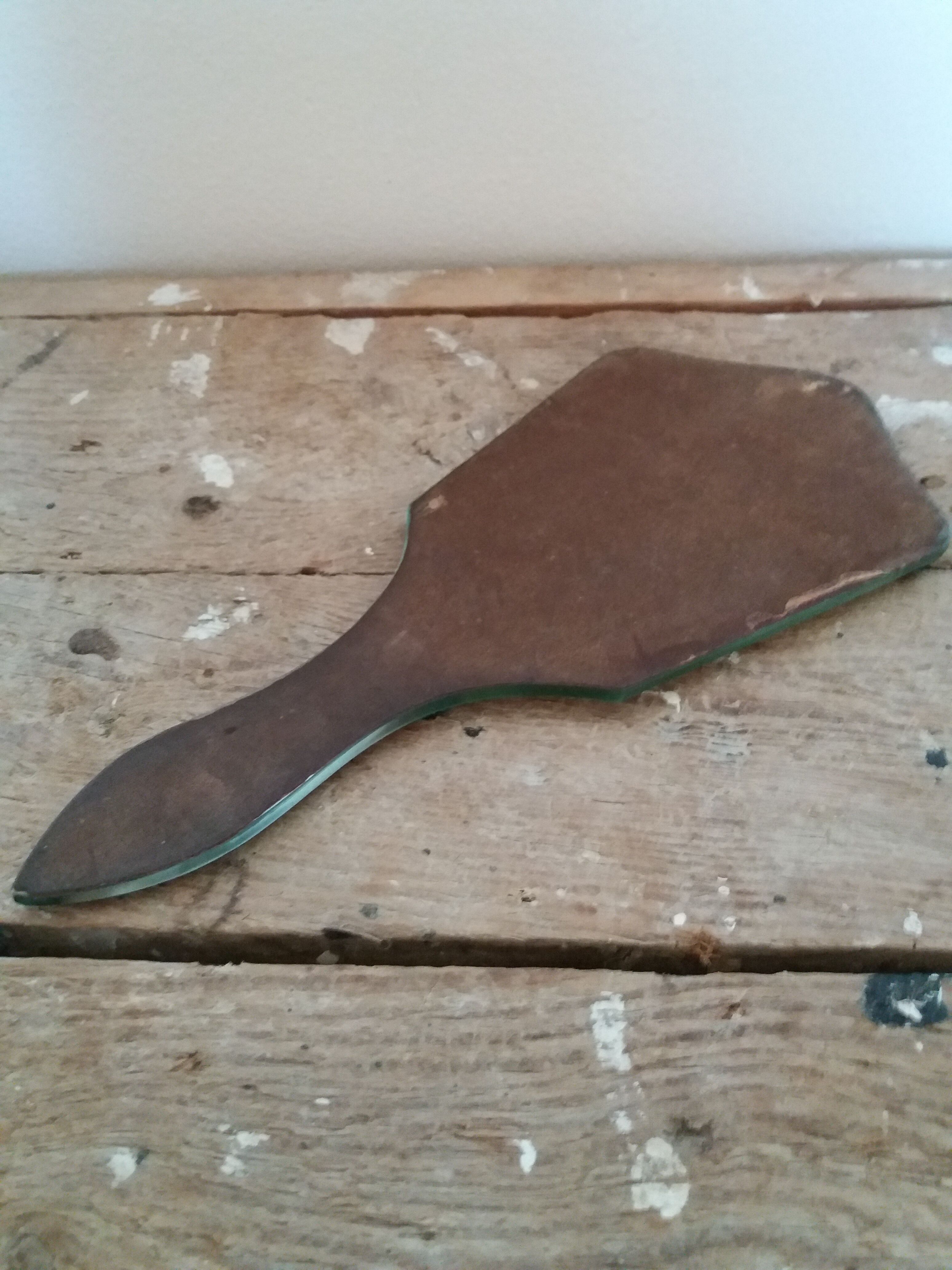 10x23cm beveled hand mirror