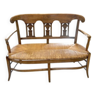 Bench Provencal bench 1900 straw