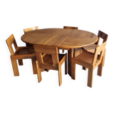 Silvio Coppola table and 6 chairs set