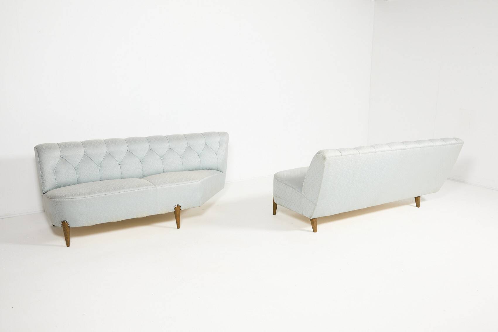 Spectacular Swedish Modern pair of sofas from Otto Schulz, 1940’s