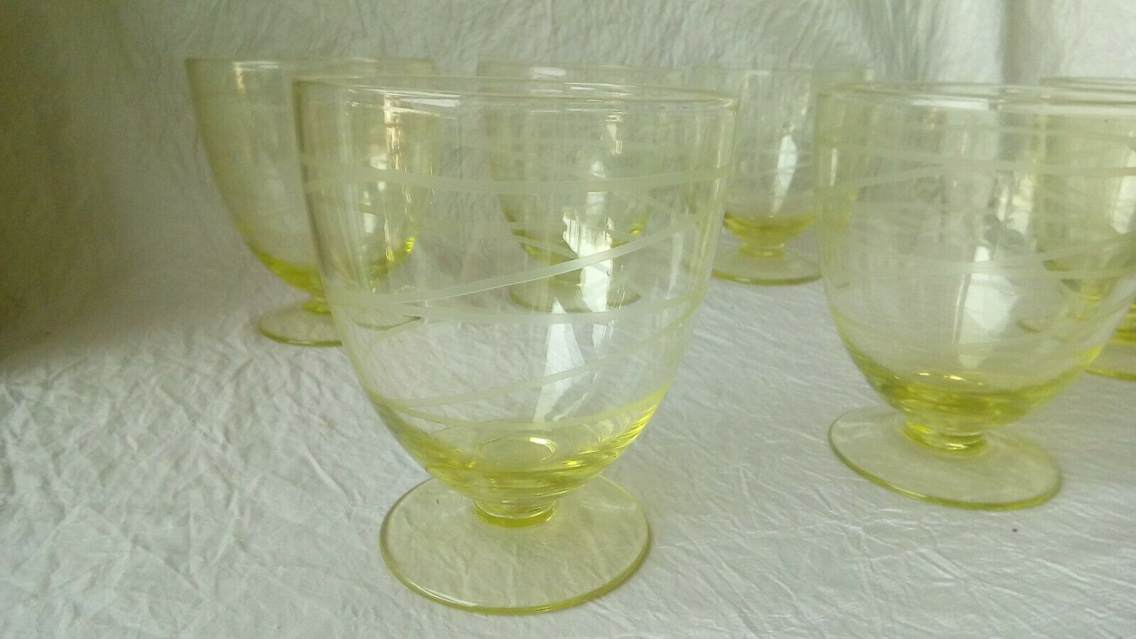 6 glasses with water color