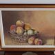 Tableau nature morte aux pêches