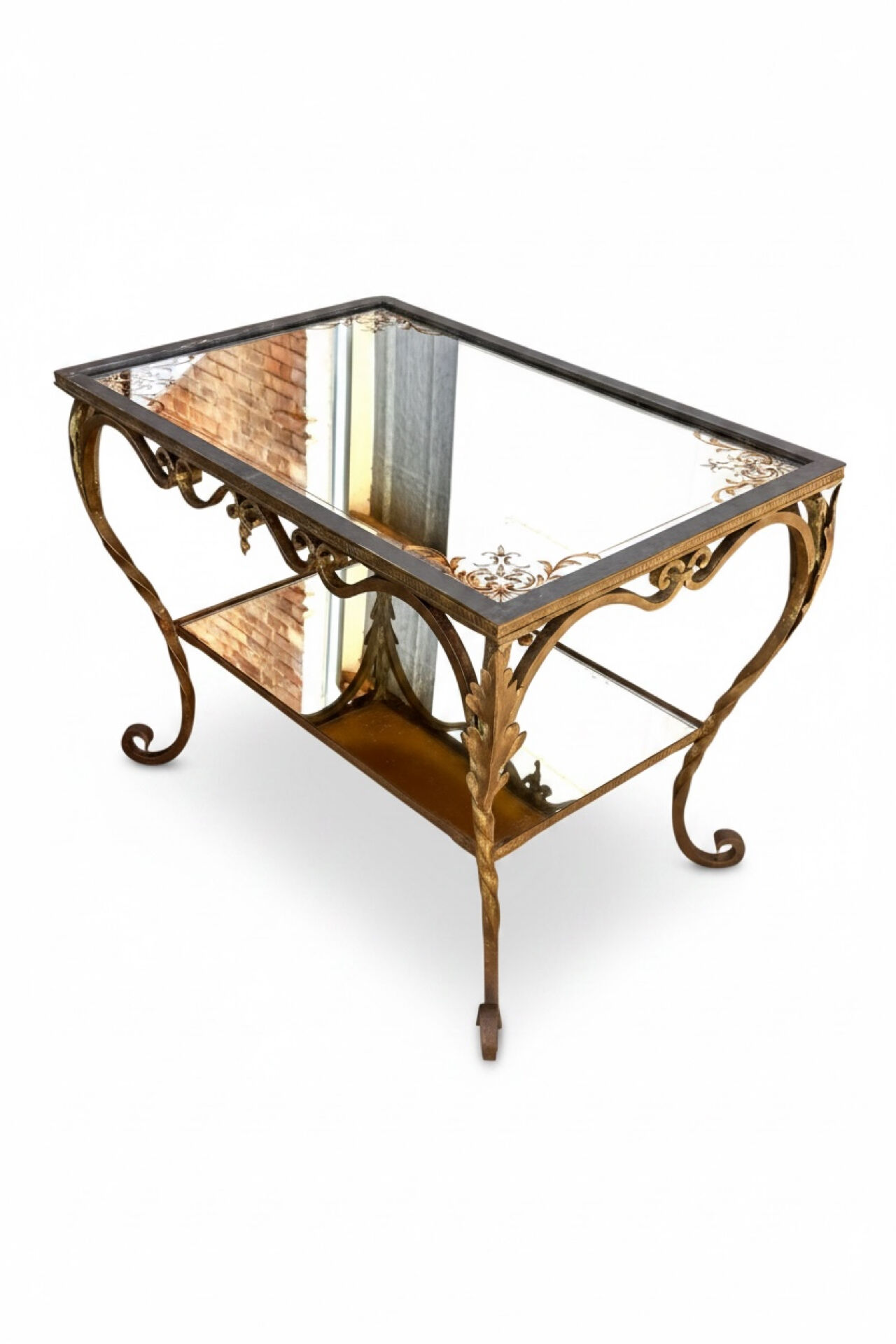 Mirror coffee table, circa 1920