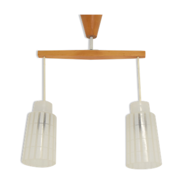 Mid-century Chandelier by Drevo Humpolec,1970's.