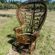 Fauteuil Emmanuelle peacock en rotin